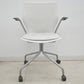 【中古】Knoll　マルチジェネレーション　固定肘　キャスター付　オフホワイト　2026031403【中古オフィス家具】