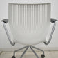 【中古】Knoll　マルチジェネレーション　固定肘　キャスター付　オフホワイト　2026031403【中古オフィス家具】