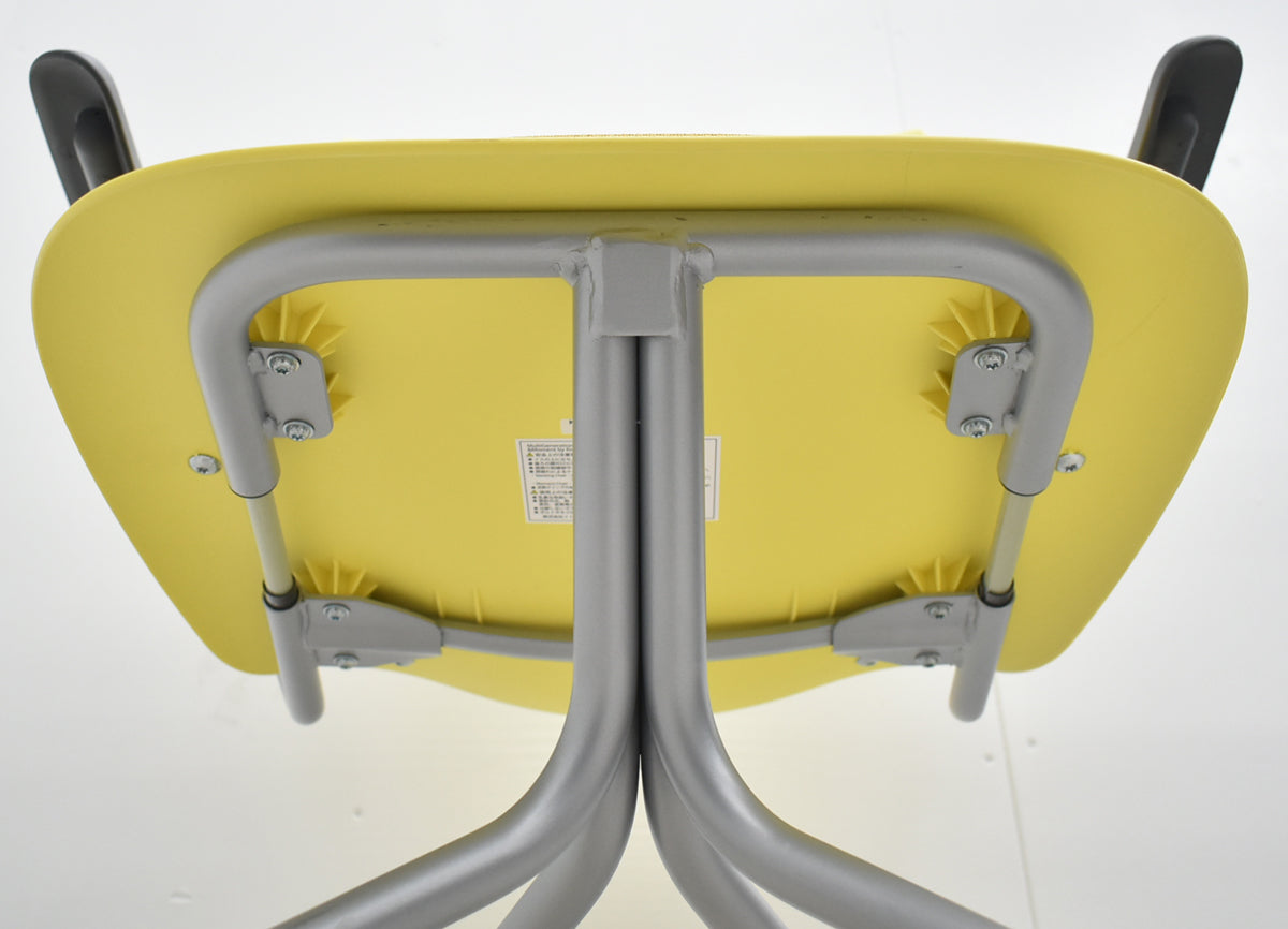【中古】Knoll　マルチジェネレーション　固定肘　キャスター付　イエロー　2026031404【中古オフィス家具】