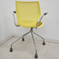 【中古】Knoll　マルチジェネレーション　固定肘　キャスター付　イエロー　2026031404【中古オフィス家具】