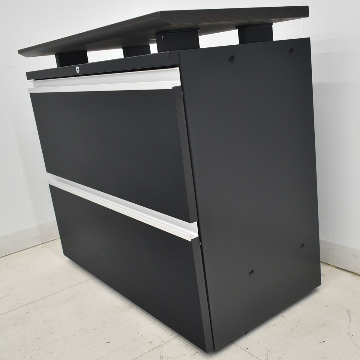 【中古】コクヨ　SAIBI　２段キャビネット　デスクサイド　天板付　幅800　2026031406【中古オフィス家具】