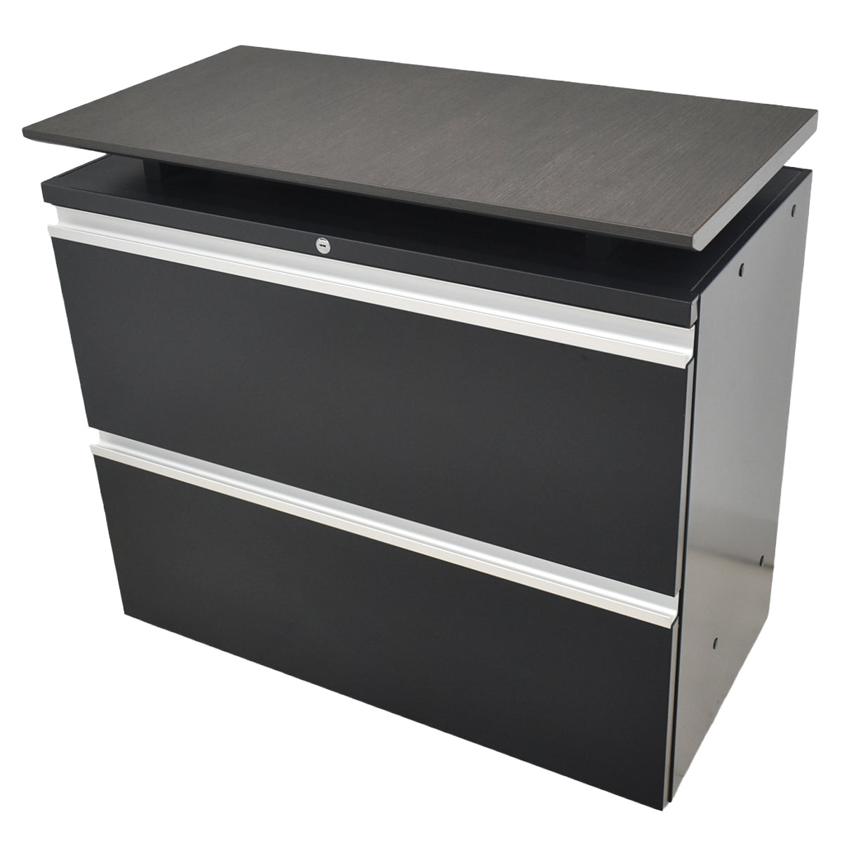 【中古】コクヨ　SAIBI　２段キャビネット　デスクサイド　天板付　幅800　2026031406【中古オフィス家具】