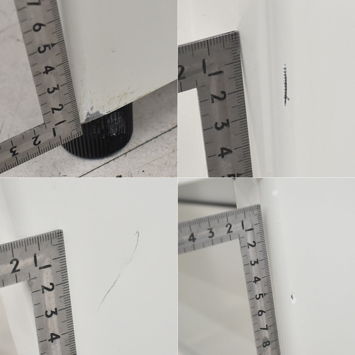 【中古】プラス　リード　平デスク　引き出し付　ホワイト　幅1200　2026031407【中古オフィス家具】