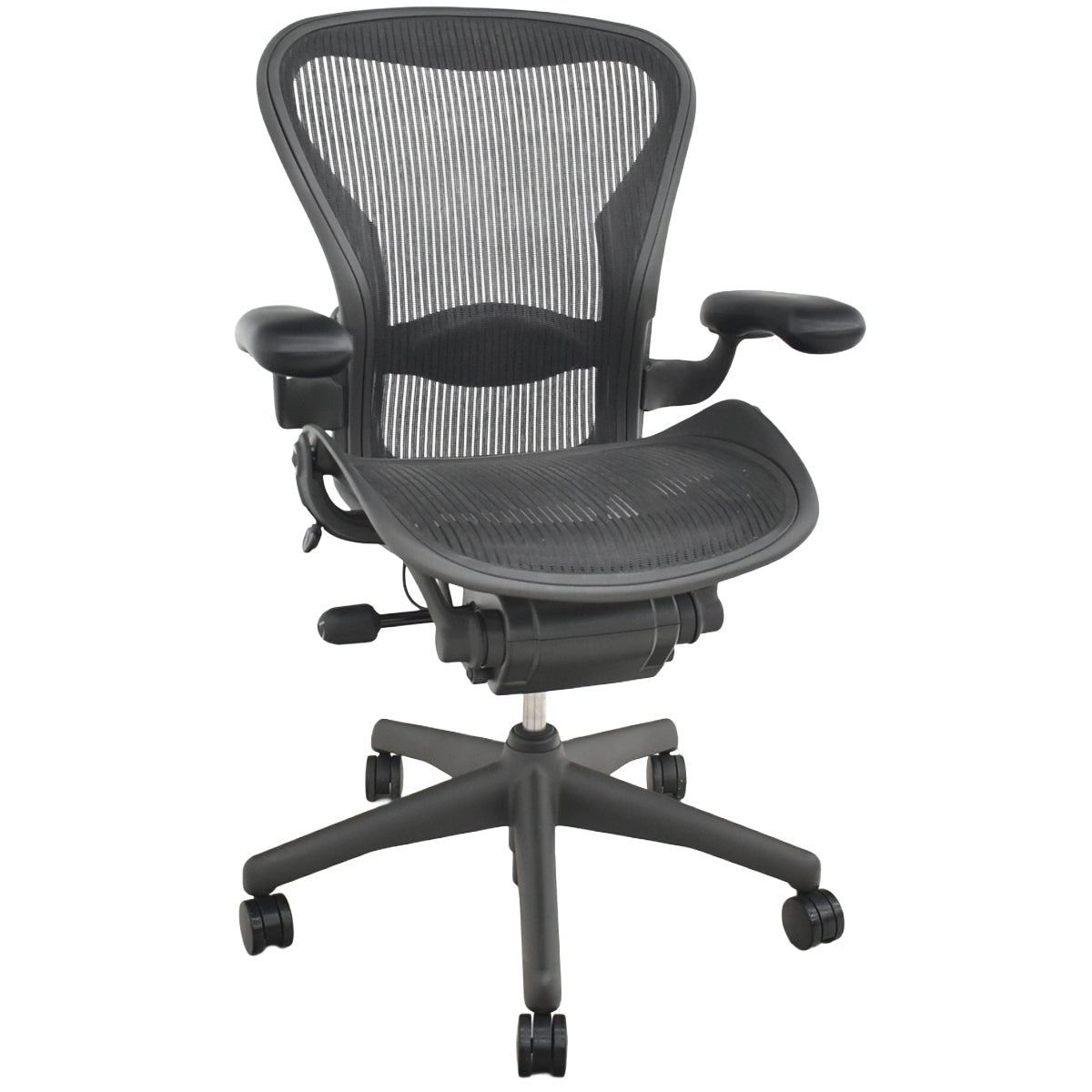 【中古】ハーマンミラー　アーロンチェア　スタンダード　Ｂサイズ　ランバーサポート　2026031701【中古オフィス家具】