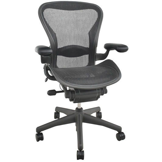 【中古】ハーマンミラー　アーロンチェア　スタンダード　Ｂサイズ　ランバーサポート　2026031701【中古オフィス家具】