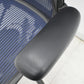【中古】ハーマンミラー　アーロンチェア　Bサイズ　フル装備　ランバーサポート　ブルー　昇降ガス新品　2026031801【中古オフィス家具】