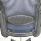 【中古】ハーマンミラー　アーロンチェア　Bサイズ　フル装備　ランバーサポート　ブルー　昇降ガス新品　2026031801【中古オフィス家具】