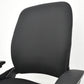 【中古】スチールケース　リープＶ２　APモデル　可動肘　ランバーサポート　肘パッド新型　ブラック　2026032302【中古オフィス家具】