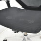 【中古】オカムラ　バロン　ローバック　可動肘　ポリッシュ　肘パッド新品交換済　ブラック　2026032403【中古オフィス家具】