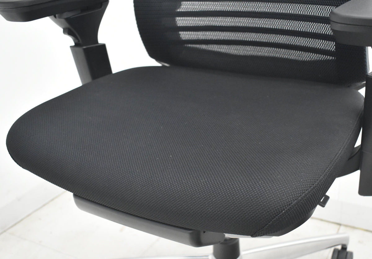 【中古】コクヨ　ベゼル　可動肘　ウェーブモーションサポート　可動肘（クランクスライドアーム）ポリッシュ　ブラック　2026032503【中古オフィス家具】