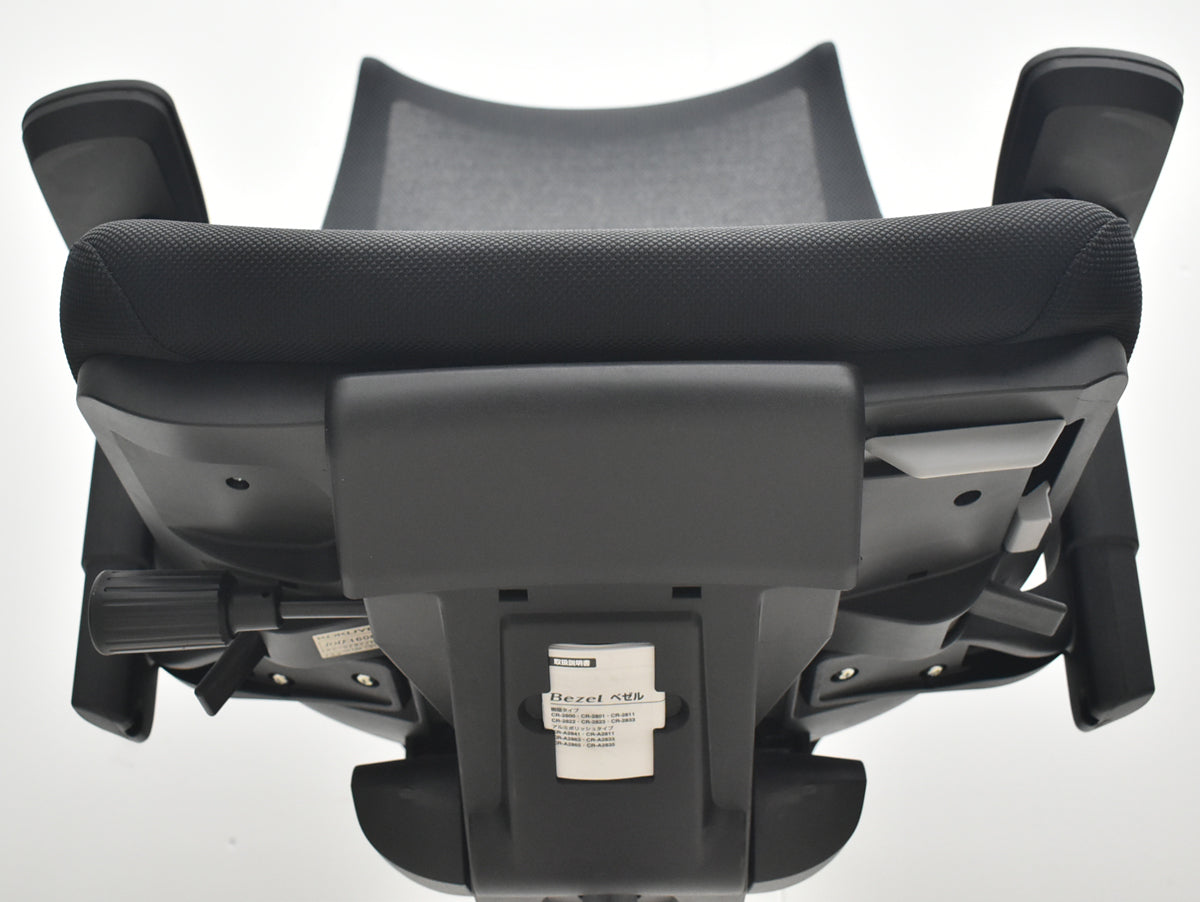 【中古】コクヨ　ベゼル　可動肘　ウェーブモーションサポート　可動肘（クランクスライドアーム）ポリッシュ　ブラック　2026032503【中古オフィス家具】