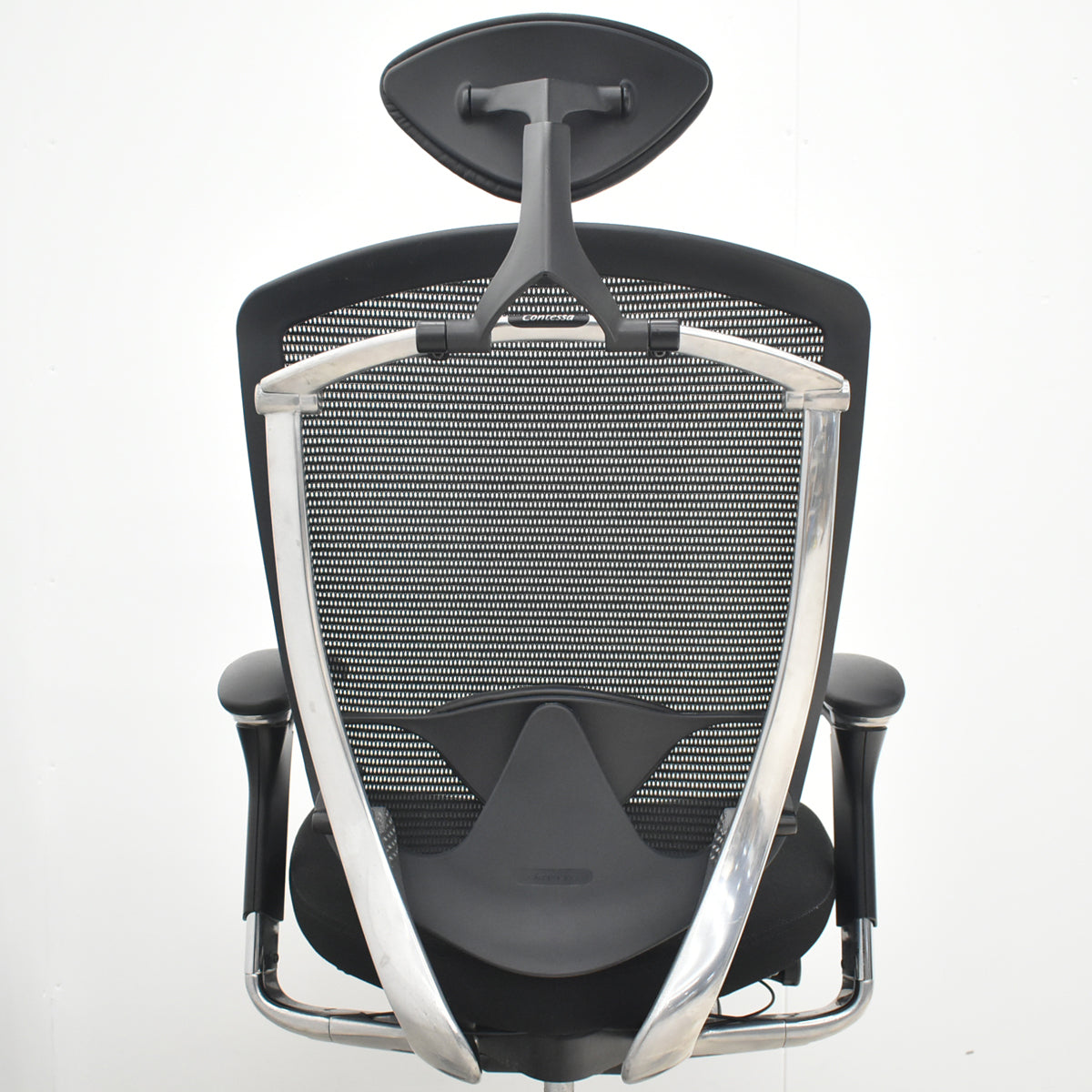 【中古】オカムラ　コンテッサ　可動肘　ヘッドレスト　ランバーサポート　ポリッシュ　2026032802【中古オフィス家具】