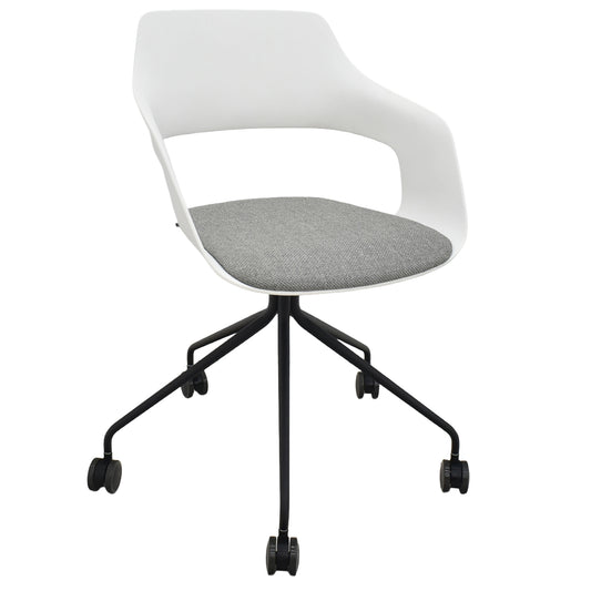 【中古】ウィルクハーン　222renge OCCO　オッコ　座面クッション付　ウレタンキャスター　ホワイト　2026032803【中古オフィス家具】