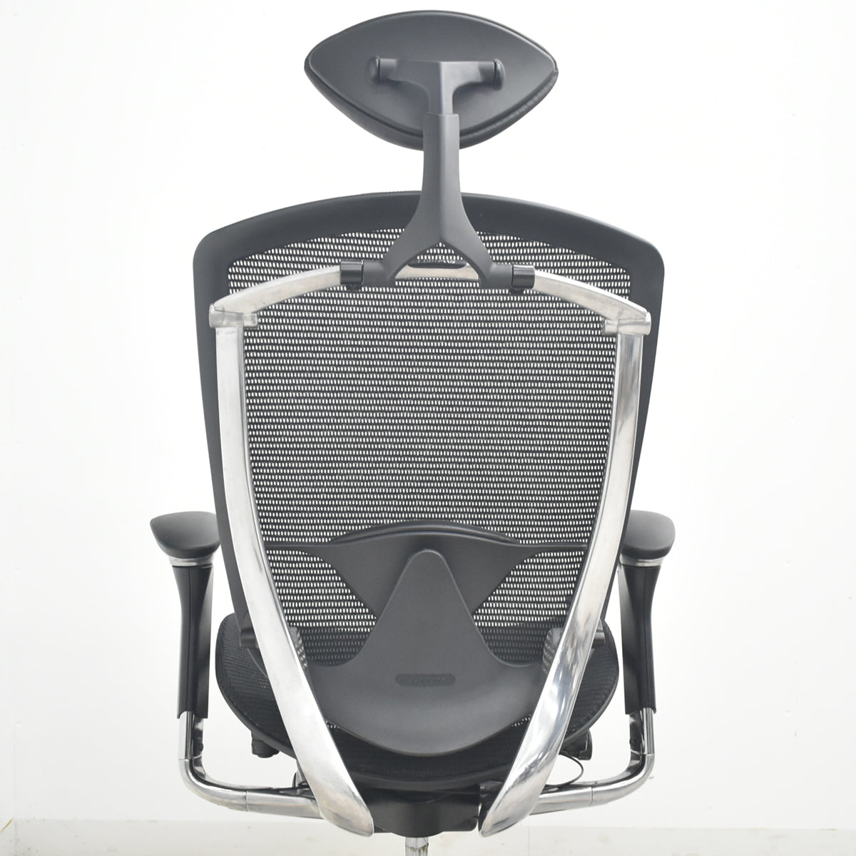 【中古】オカムラ　コンテッサ　ヘッドレスト　可動肘（肘パッド新品）ランバーサポート　ポリッシュ　ブラック　2026033105【中古オフィス家具】