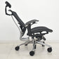 【中古】[難有]オカムラ　コンテッサ　ヘッドレスト　可動肘　ランバーサポート　ブラック　2026040101【中古オフィス家具】