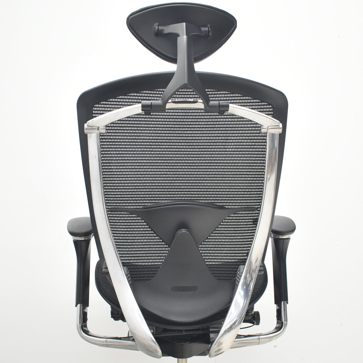 【中古】[難有]オカムラ　コンテッサ　ヘッドレスト　可動肘　ランバーサポート　ブラック　2026040101【中古オフィス家具】