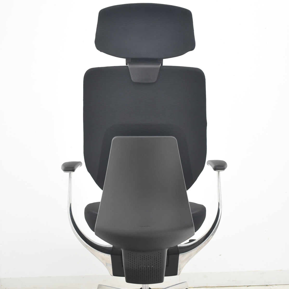 【中古】コクヨ　イング　バーチカルタイプ　ヘッドレスト　固定肘　ポリッシュ　ブラック　2026040102【中古オフィス家具】