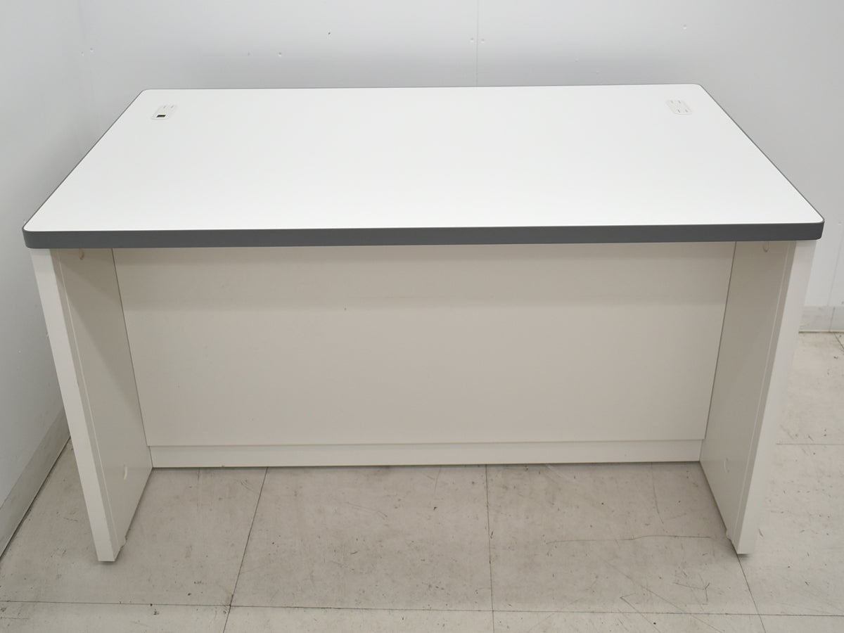 【中古】生興　NSカウンター　ローカウンター　ホワイト　幅1200　2026040107【中古オフィス家具】