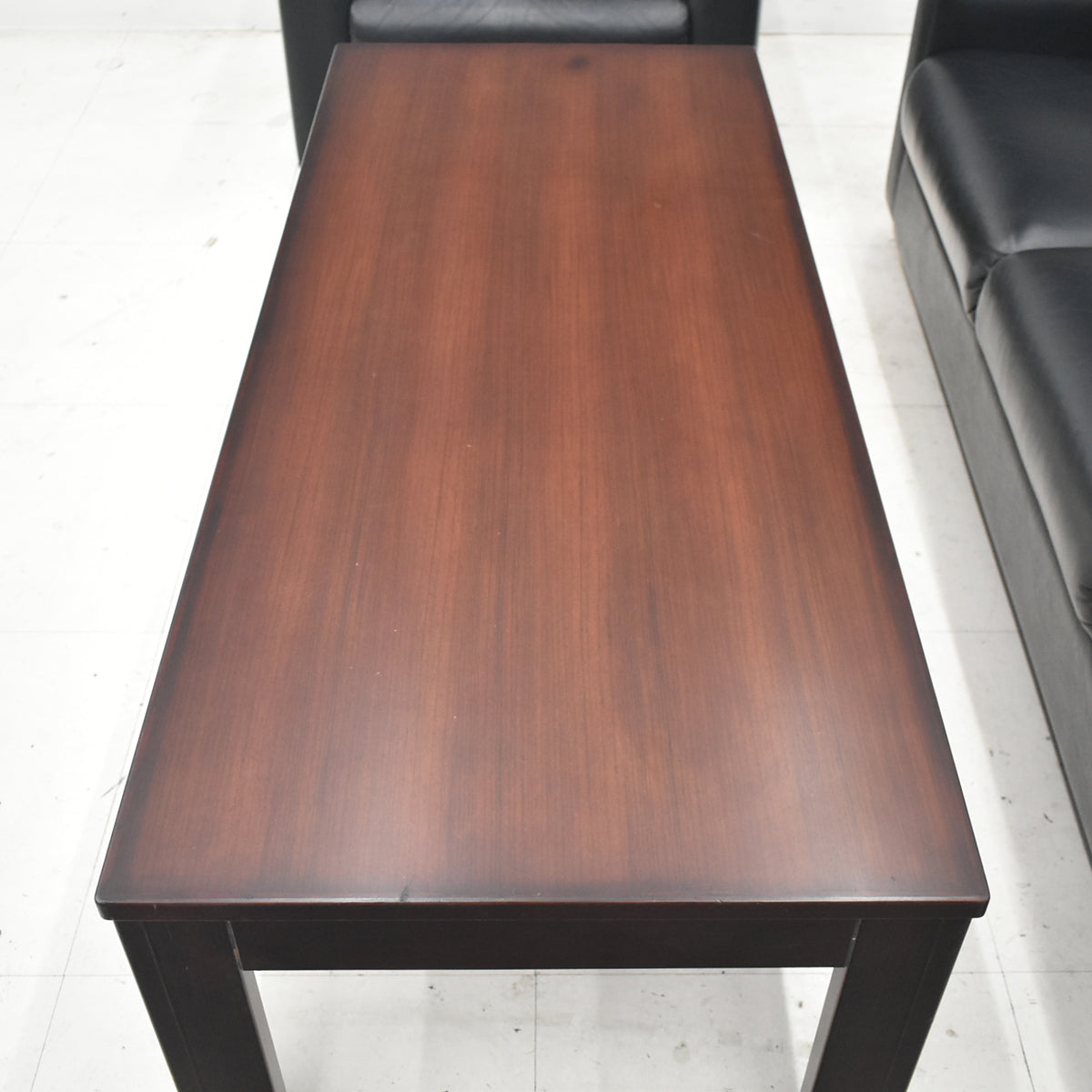 【中古】イトーキ＋ライオン事務器　L-671　応接６点セット　ブラック　幅1905　2026040601【中古オフィス家具】