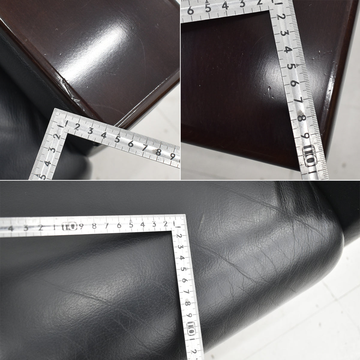 【中古】イトーキ＋ライオン事務器　L-671　応接６点セット　ブラック　幅1905　2026040601【中古オフィス家具】