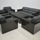 【中古】オカムラ　ニューフォーティ　高級応接８点セット　革張り　バーズアイメープル　幅1980　2026040603【中古オフィス家具】