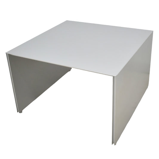 【中古】カッシーナ・イクスシー　エアフレーム　サイドローテーブル　ガラス天板付　幅625　2026040905【中古オフィス家具】