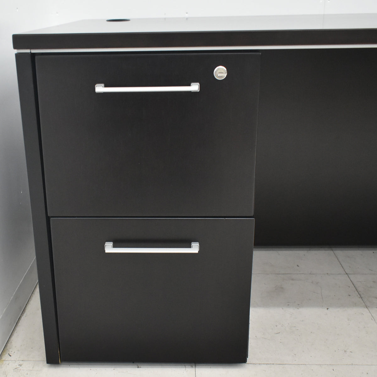 【中古】オカムラ　EX-39　高級役員用両袖デスク　幅1800　2026041701【中古オフィス家具】