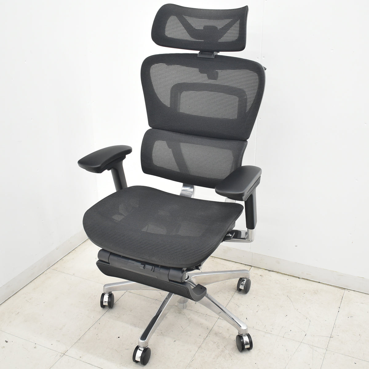 【中古】株式会社COFO（FOS）COFO Chair Premium 1　３Ｄヘッドレスト　３Ｄアームレスト　フットレスト　ウレタンキャスター　ポリッシュ　2026042101【中古オフィス家具】