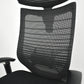 【中古】オカムラ　バロン　エクストラハイバック　可動ヘッドレスト　可動肘（肘パッド新品）グラデーションメッシュ　ランバーサポート　ポリッシュ　ブラック　2026042102【中古オフィス家具】