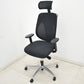 【中古】ジロフレックス　353シリーズ　ヘッドレスト　可動肘　ポリッシュ　ハンガー　ブラック　2026042203【中古オフィス家具】