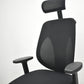 【中古】ジロフレックス　353シリーズ　ヘッドレスト　可動肘　ポリッシュ　ハンガー　ブラック　2026042203【中古オフィス家具】