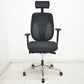 【中古】ジロフレックス　353シリーズ　ヘッドレスト　可動肘　ポリッシュ　ハンガー　ブラック　2026042203【中古オフィス家具】