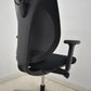 【中古】ジロフレックス　353シリーズ　ヘッドレスト　可動肘　ポリッシュ　ハンガー　ブラック　2026042203【中古オフィス家具】