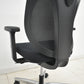 【中古】ジロフレックス　353シリーズ　ヘッドレスト　可動肘　ポリッシュ　ハンガー　ブラック　2026042203【中古オフィス家具】