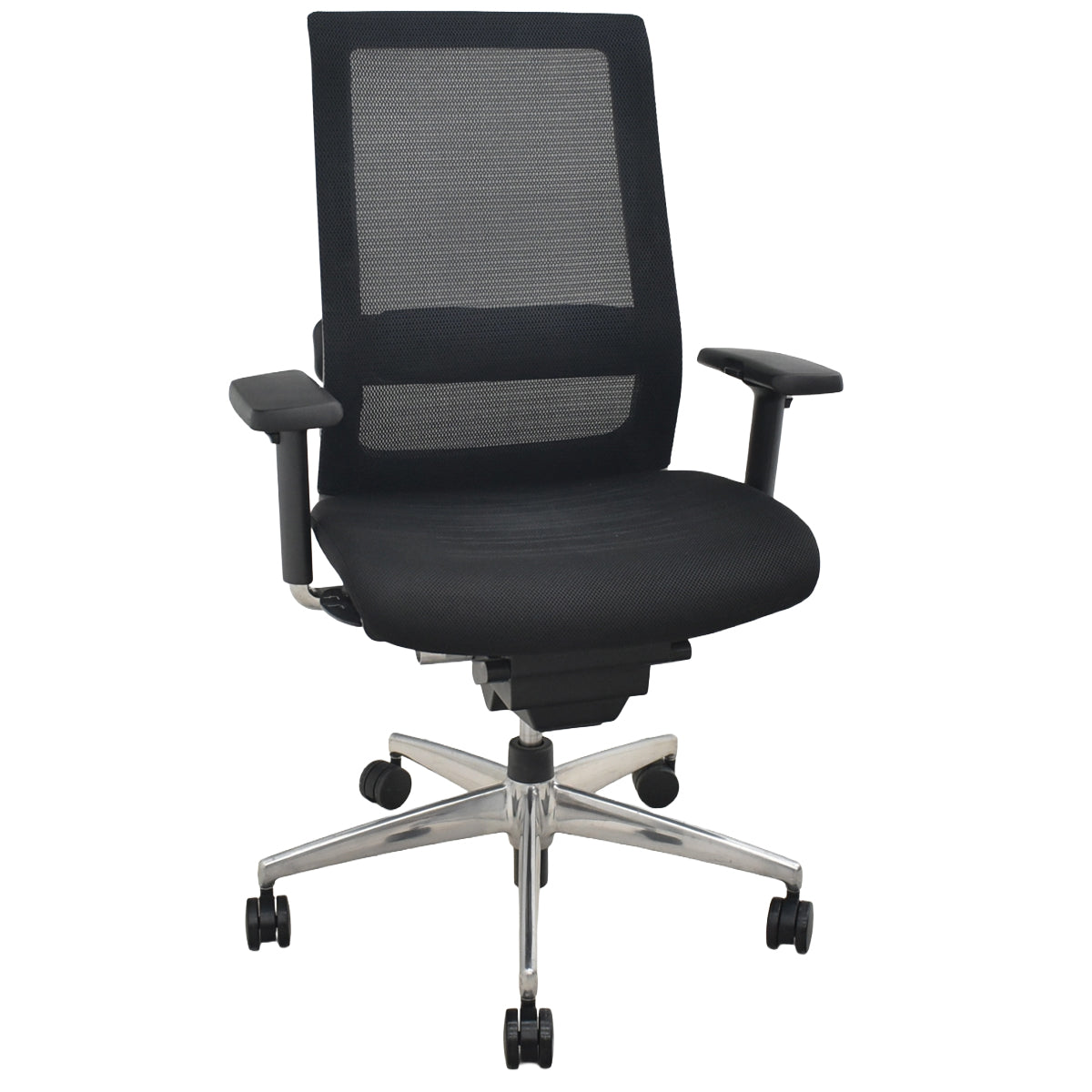 【中古】コクヨ　エアフォート　可動肘　エアランバーサポート　ポリッシュ　ブラック　2026042206【中古オフィス家具】