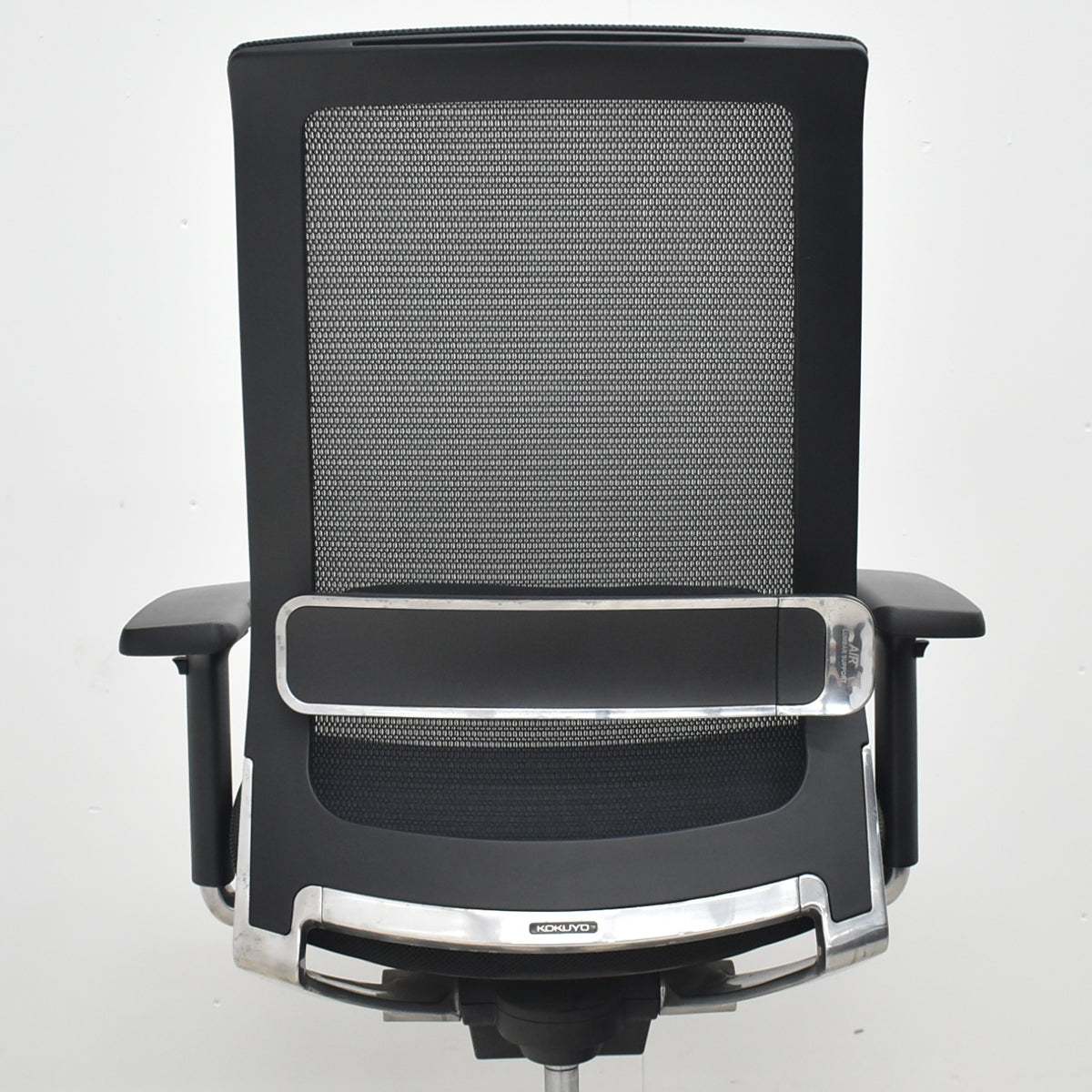 【中古】コクヨ　エアフォート　可動肘　エアランバーサポート　ポリッシュ　ブラック　2026042207【中古オフィス家具】