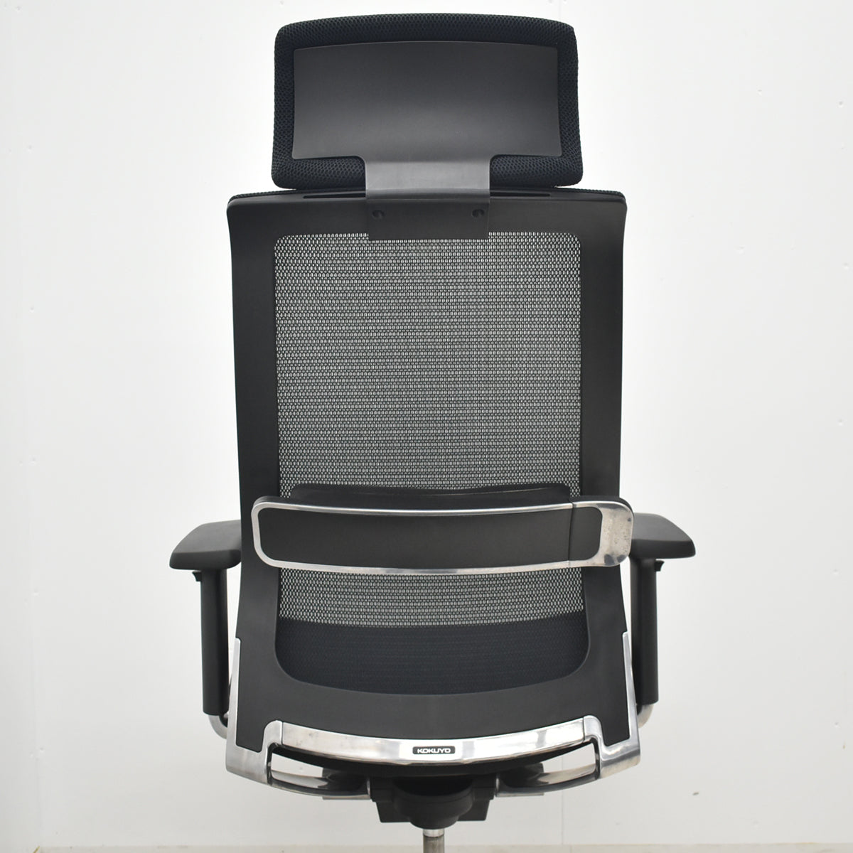 【中古】コクヨ　エアフォート　ヘッドレスト　可動肘　エアランバーサポート　ポリッシュ　ブラック　2026042301【中古オフィス家具】