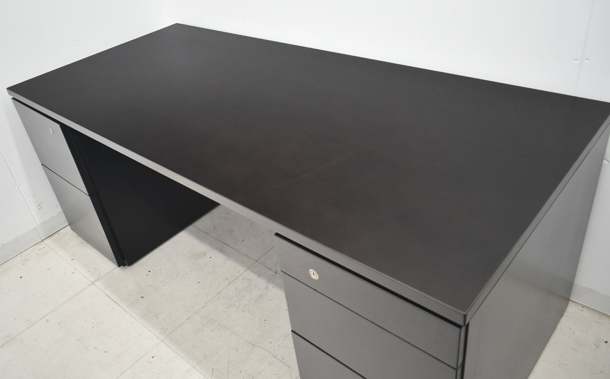 【中古】オカムラ　EX-37　役員用両袖デスク　幅1800　2026042704【中古オフィス家具】