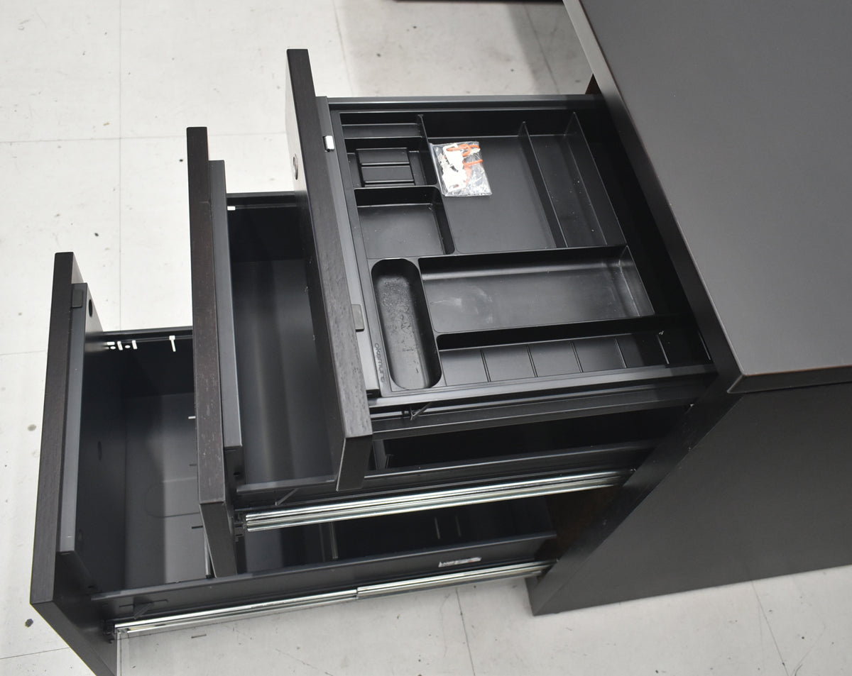 【中古】オカムラ　EX-37　役員用両袖デスク　幅1800　2026042704【中古オフィス家具】