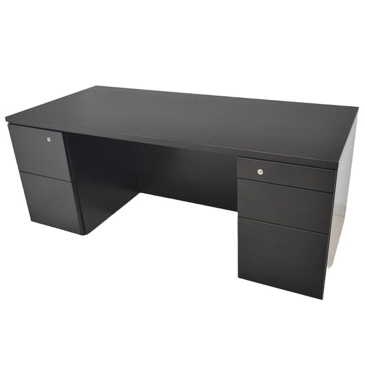 【中古】オカムラ　EX-37　役員用両袖デスク　幅1800　2026042704【中古オフィス家具】