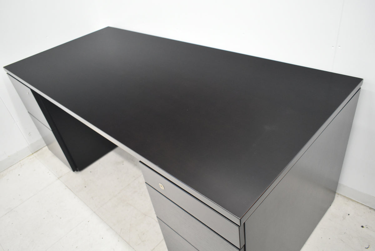 【中古】オカムラ　EX-37　役員用両袖デスク　幅1800　2026043001【中古オフィス家具】