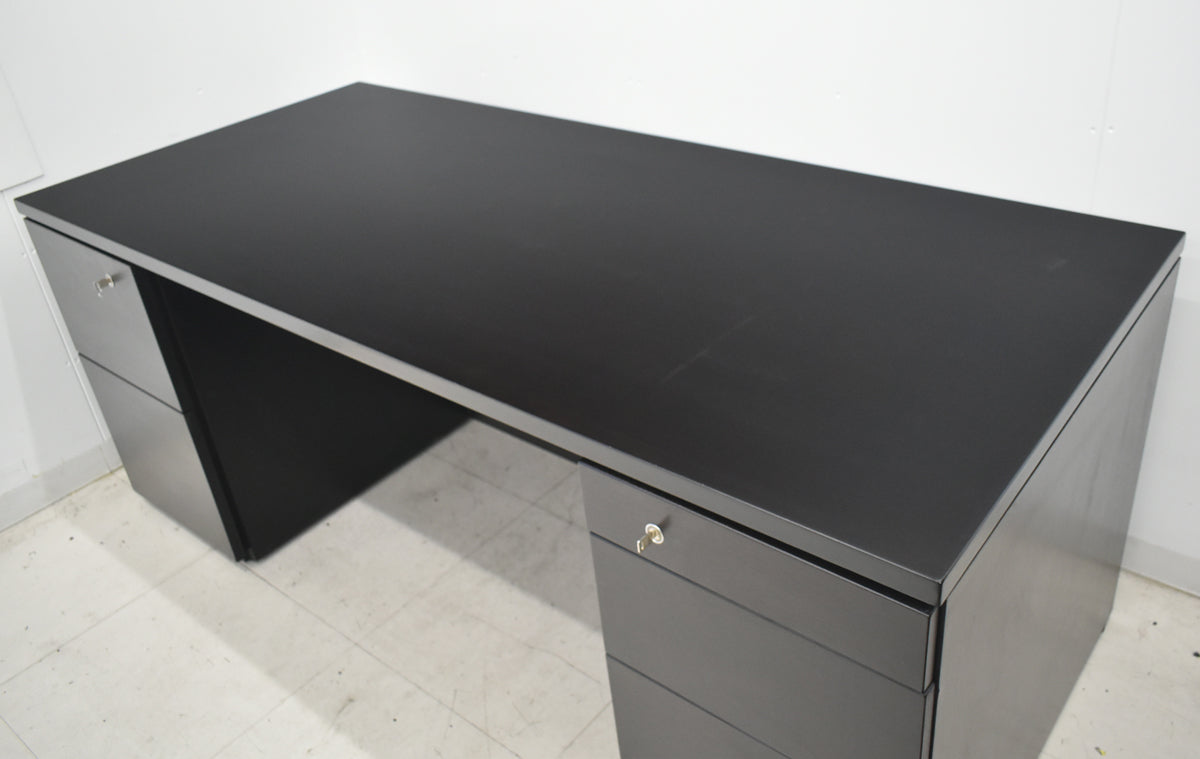 【中古】オカムラ　EX-37　役員用両袖デスク　幅1800　2026043002【中古オフィス家具】
