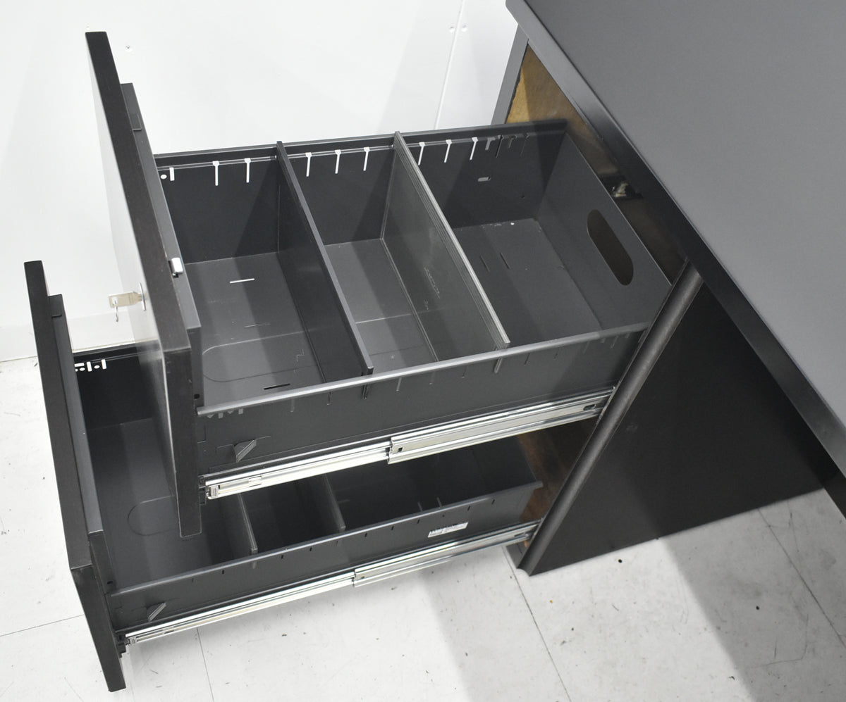 【中古】オカムラ　EX-37　役員用両袖デスク　幅1800　2026043002【中古オフィス家具】