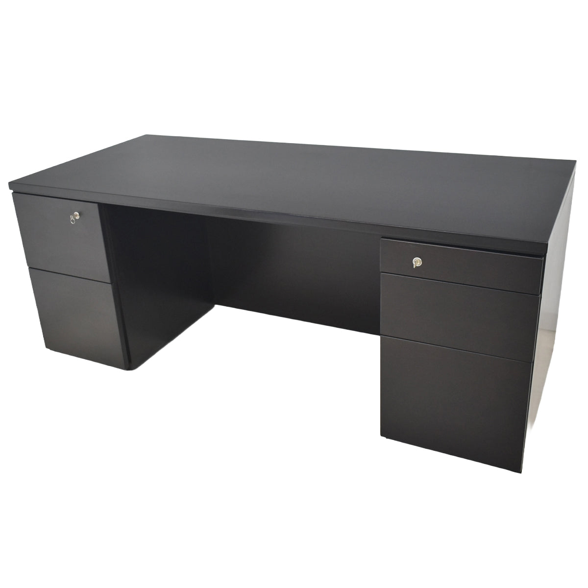 【中古】オカムラ　EX-37　役員用両袖デスク　幅1800　2026043002【中古オフィス家具】