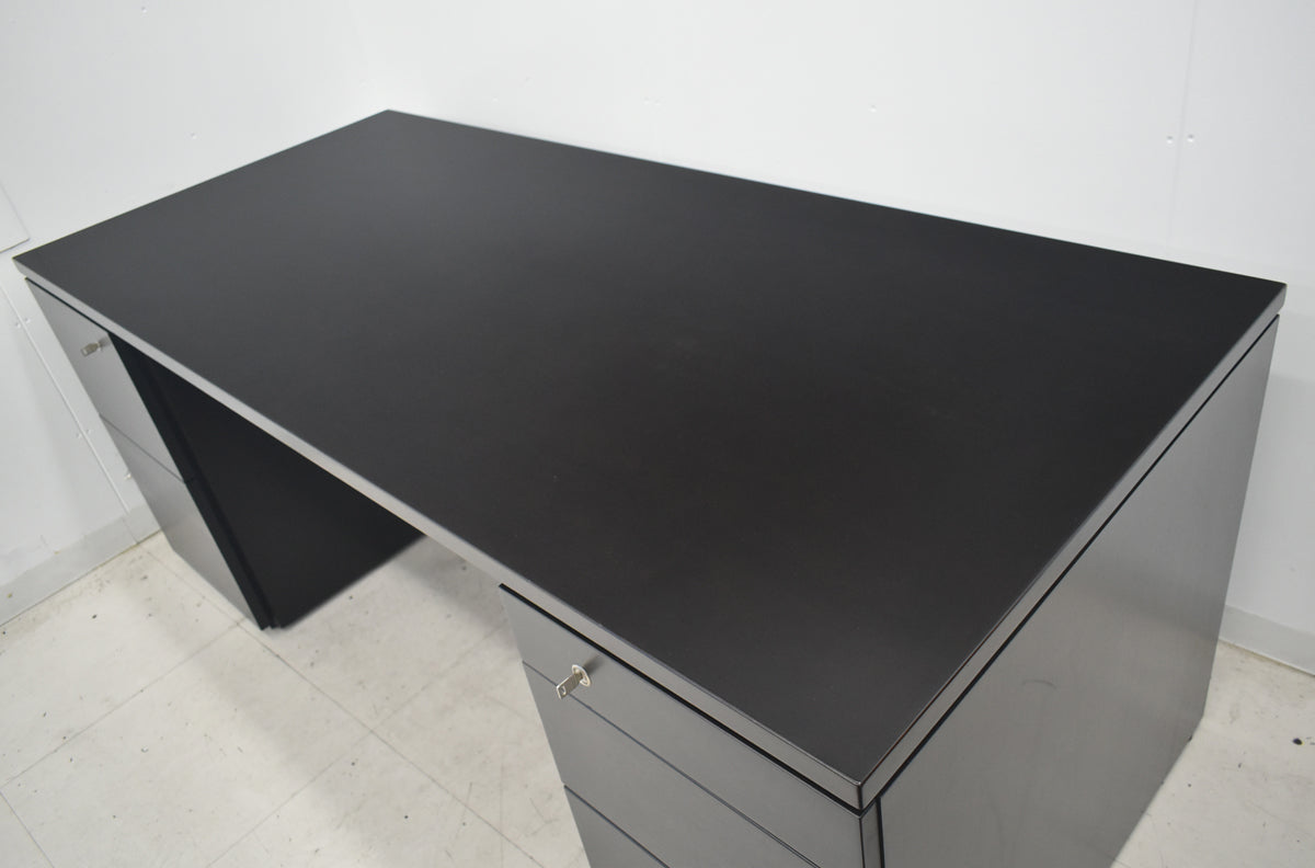【中古】オカムラ　EX-37　役員用両袖デスク　幅1800　2026050101【中古オフィス家具】