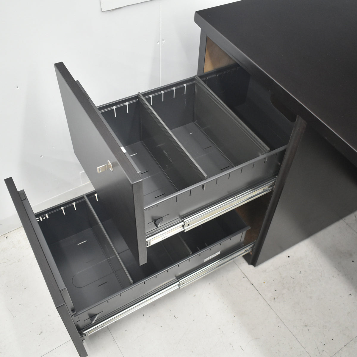 【中古】オカムラ　EX-37　役員用両袖デスク　幅1800　2026050101【中古オフィス家具】