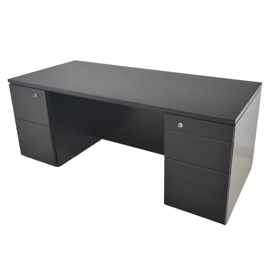 【中古】オカムラ　EX-37　役員用両袖デスク　幅1800　2026050101【中古オフィス家具】