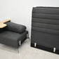 【中古】[持ち帰り限定品]ハイビス　ハイバックソファ　一人用ブースソファ　テーブル付　ダークグレー　幅920　2026051104【中古オフィス家具】