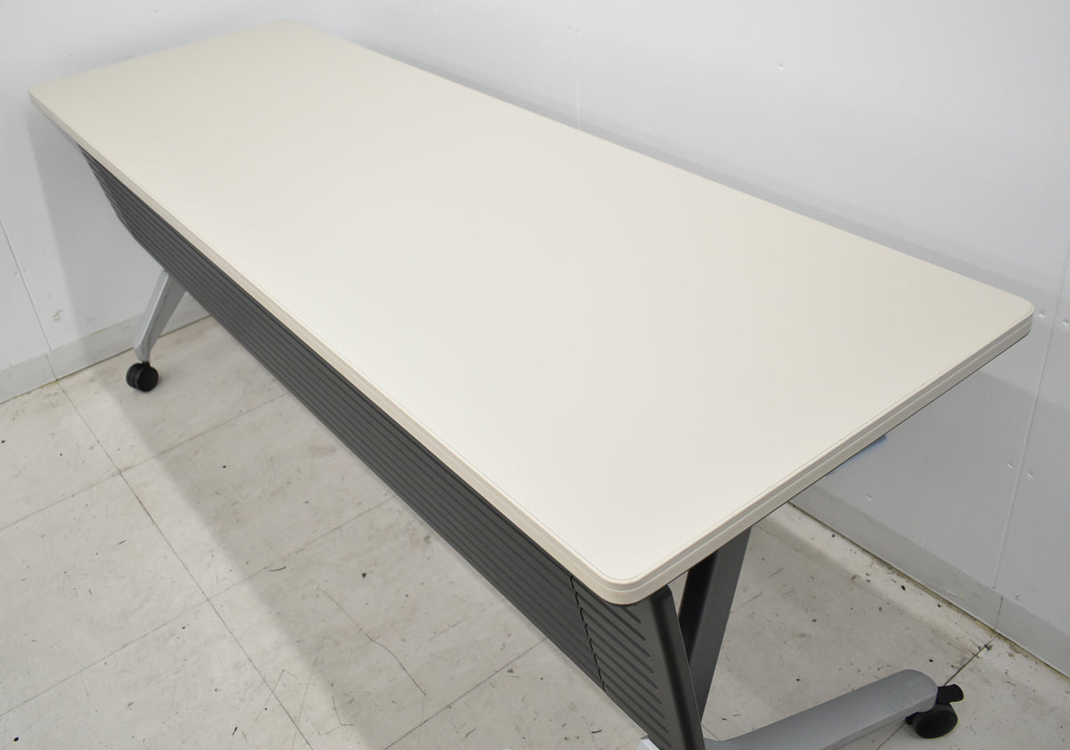 【中古】コクヨ　KT-620　フラップテーブル　幕板付　幅1800　2026051105【中古オフィス家具】
