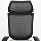 【中古】オカムラ　バロン　エクストラハイバック　可動肘　固定ヘッドレスト　シルバー脚　ブラック　2026051304【中古オフィス家具】